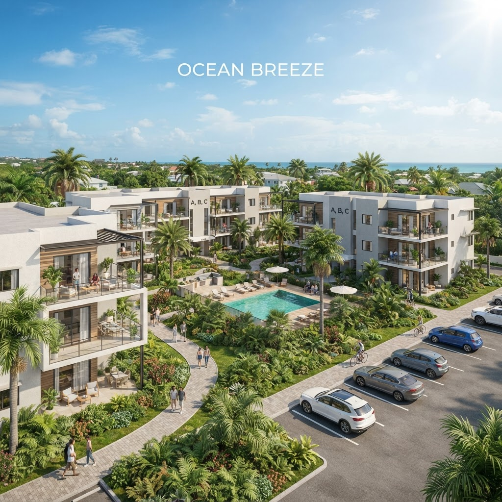 Render de los apartamentos del Fideicomiso Brisas del Cerro III